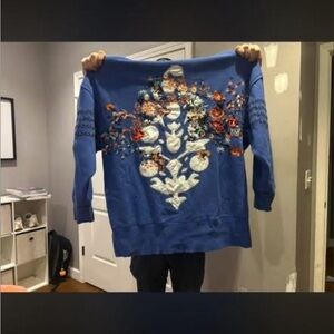 Free People At My Best Embroidered Sweatshirt